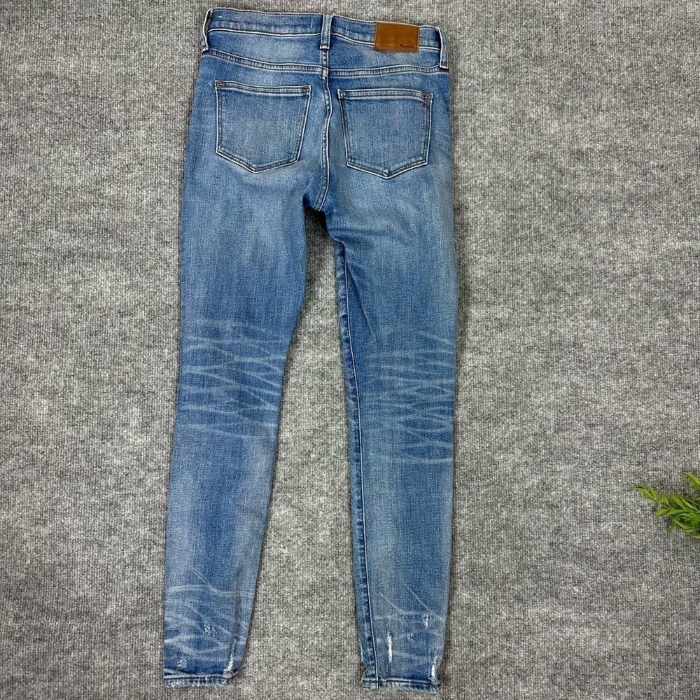 Madewell 9" High Rise Skinny Jeans Sz 26 In Destructed Hem Edition - Picture 13 of 17
